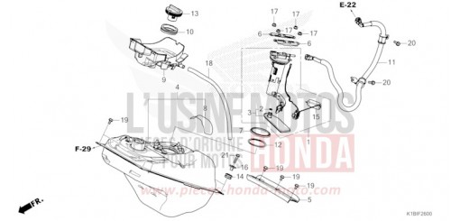 RESERVOIR A CARBURANT NSS350AST de 2026